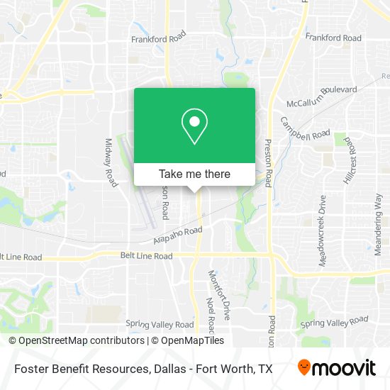 Foster Benefit Resources map