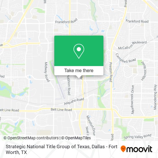 Strategic National Title Group of Texas map