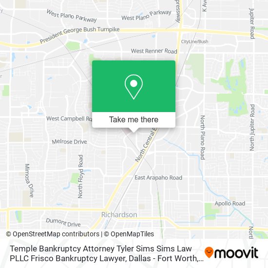 Temple Bankruptcy Attorney Tyler Sims Sims Law PLLC Frisco Bankruptcy Lawyer map