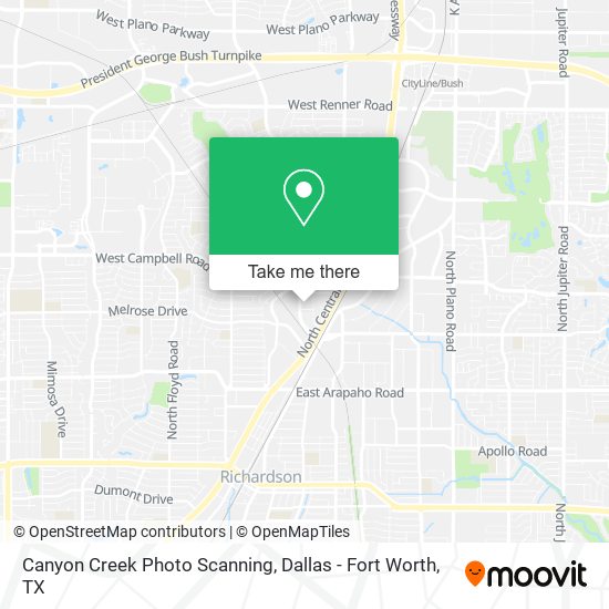 Mapa de Canyon Creek Photo Scanning