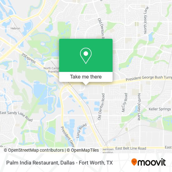 Palm India Restaurant map