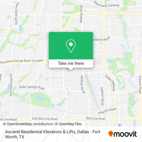 Mapa de Ascend Residential Elevators & Lifts