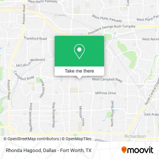 Rhonda Hagood map