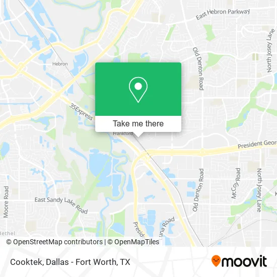 Cooktek map