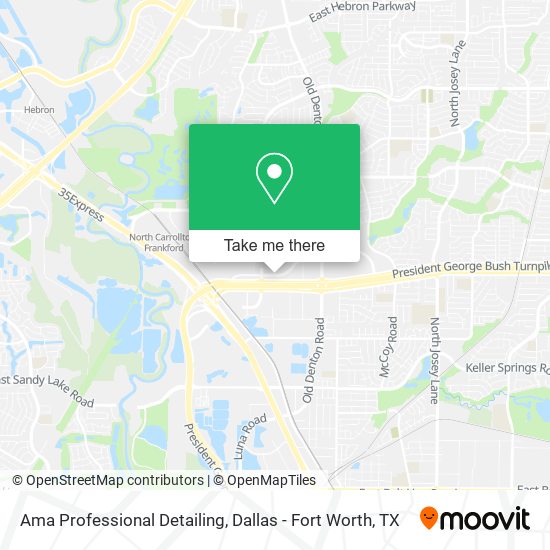 Ama Professional Detailing map