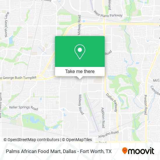Palms African Food Mart map