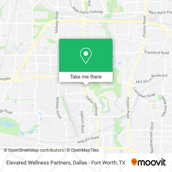 Elevated Wellness Partners map