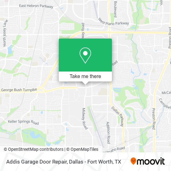 Mapa de Addis Garage Door Repair