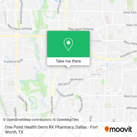 One Point Health Derm RX Pharmacy map