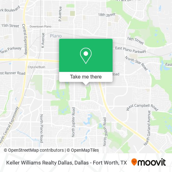 Keller Williams Realty Dallas map