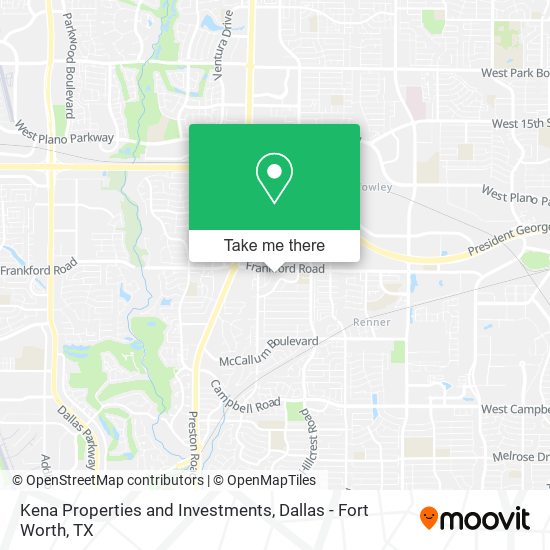 Kena Properties and Investments map