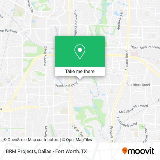 BRM Projects map