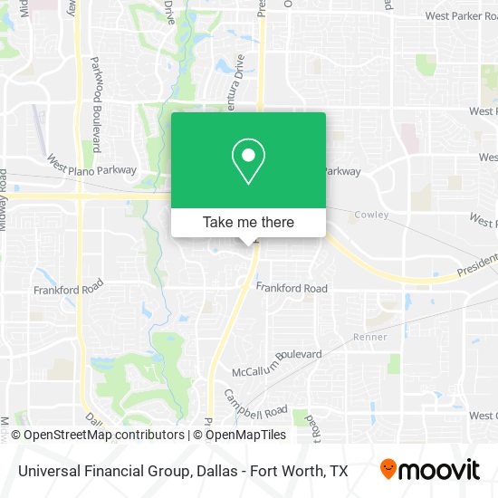 Mapa de Universal Financial Group