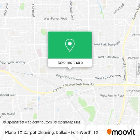 Mapa de Plano TX Carpet Cleaning