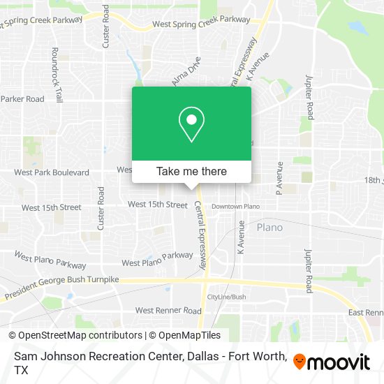 Mapa de Sam Johnson Recreation Center