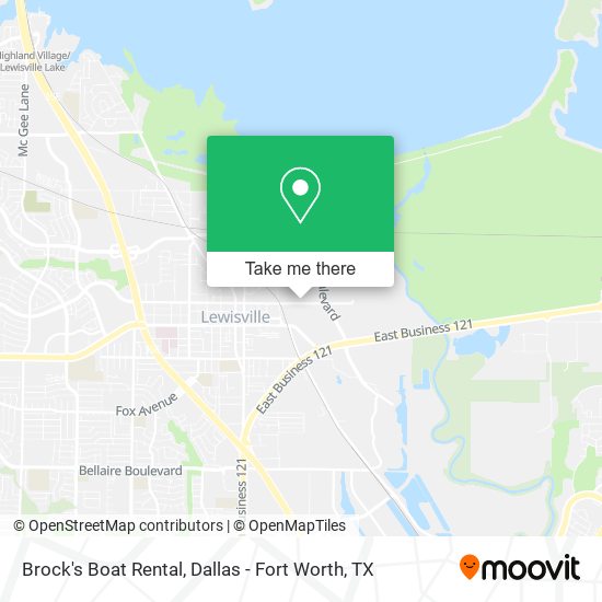 Mapa de Brock's Boat Rental