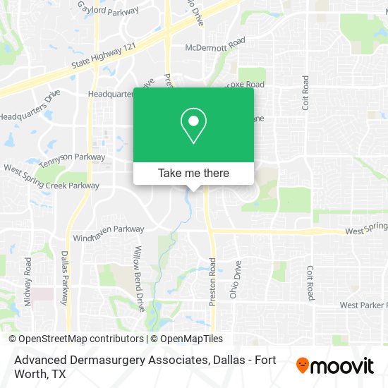 Mapa de Advanced Dermasurgery Associates
