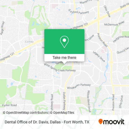 Mapa de Dental Office of Dr. Davis