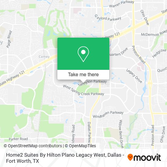 Home2 Suites By Hilton Plano Legacy West map