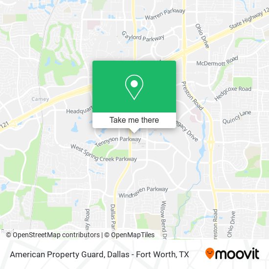 American Property Guard map