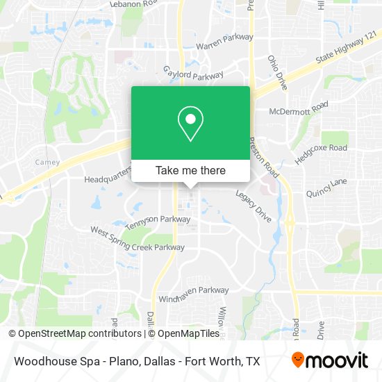 Mapa de Woodhouse Spa - Plano