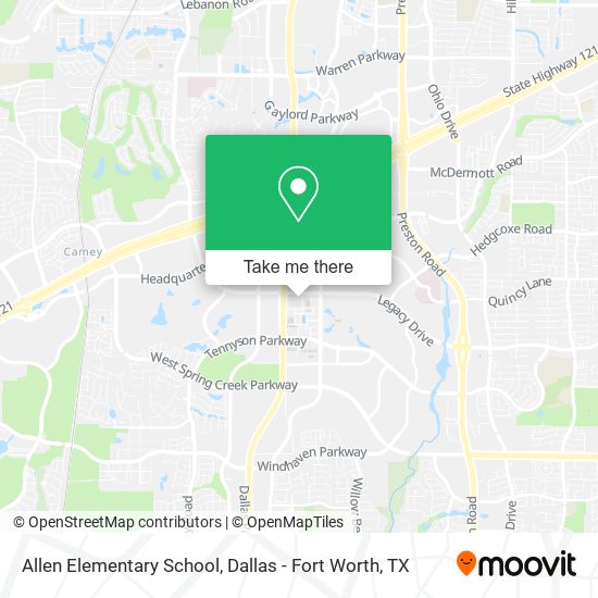 Allen Elementary School map
