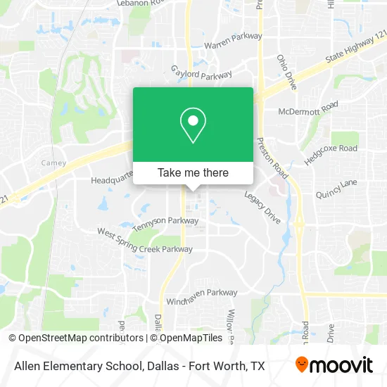 Mapa de Allen Elementary School