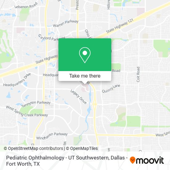 Mapa de Pediatric Ophthalmology - UT Southwestern