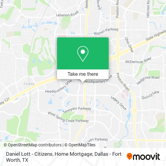 Daniel Lott - Citizens, Home Mortgage map