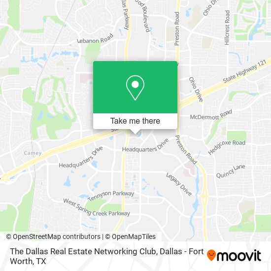 Mapa de The Dallas Real Estate Networking Club