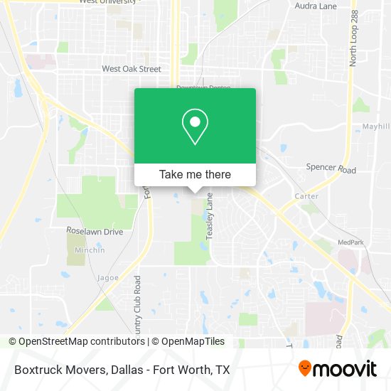 Mapa de Boxtruck Movers