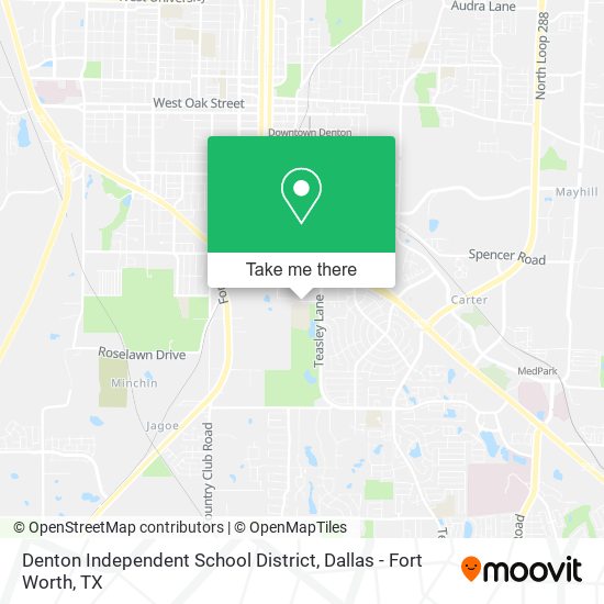 Denton Independent School District map