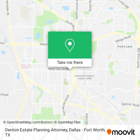 Denton Estate Planning Attorney map
