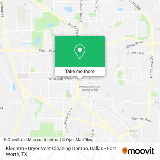 Kleentm - Dryer Vent Cleaning Denton map