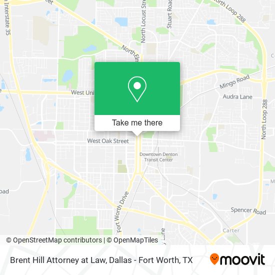Brent Hill Attorney at Law map