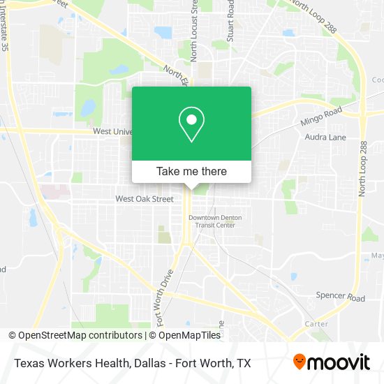 Texas Workers Health map