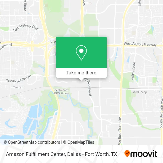 Amazon Fulfillment Center map
