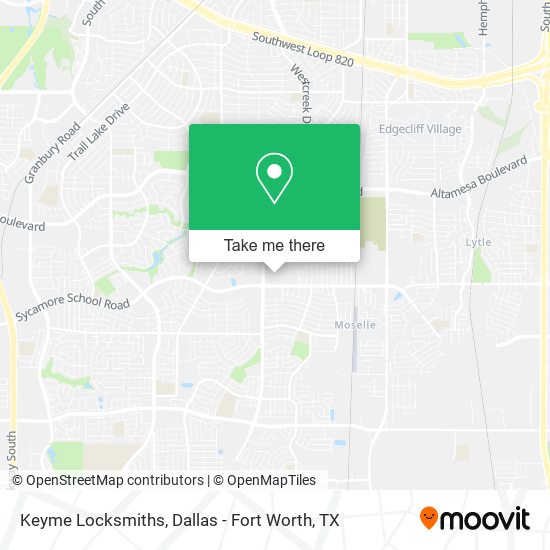 Keyme Locksmiths map