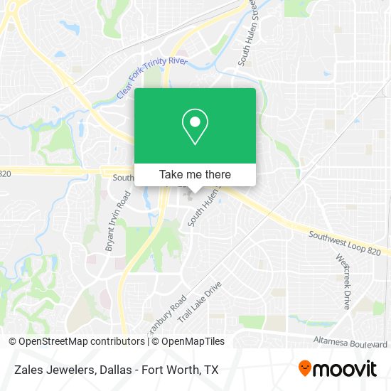 Zales Jewelers map