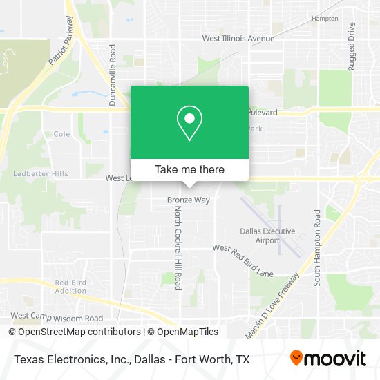 Texas Electronics, Inc. map