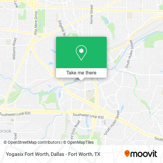 Yogasix Fort Worth map