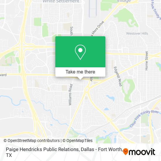 Paige Hendricks Public Relations map