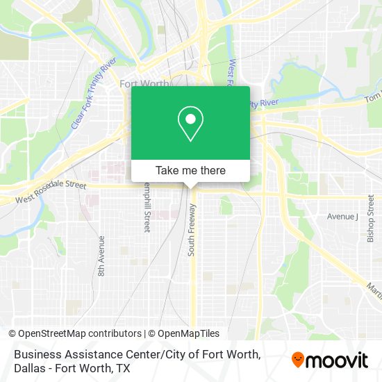 Mapa de Business Assistance Center / City of Fort Worth