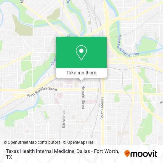 Mapa de Texas Health Internal Medicine