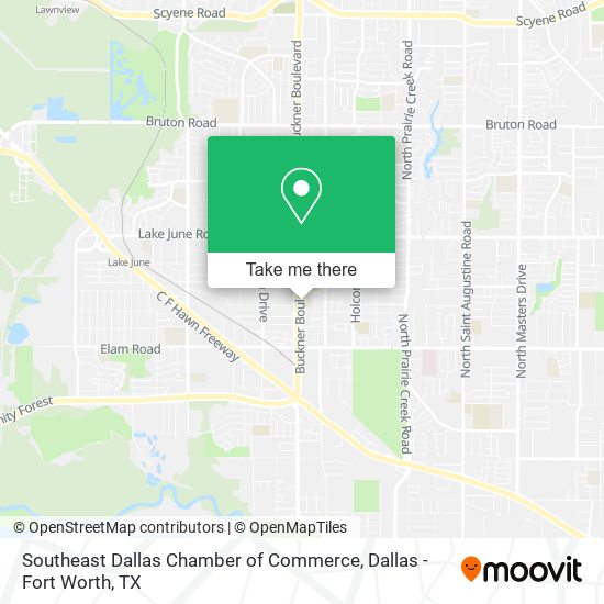 Southeast Dallas Chamber of Commerce map