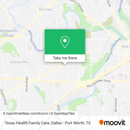 Mapa de Texas Health Family Care