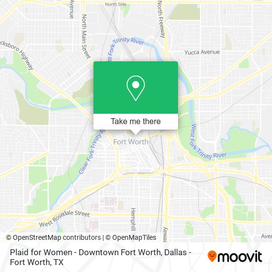 Mapa de Plaid for Women - Downtown Fort Worth