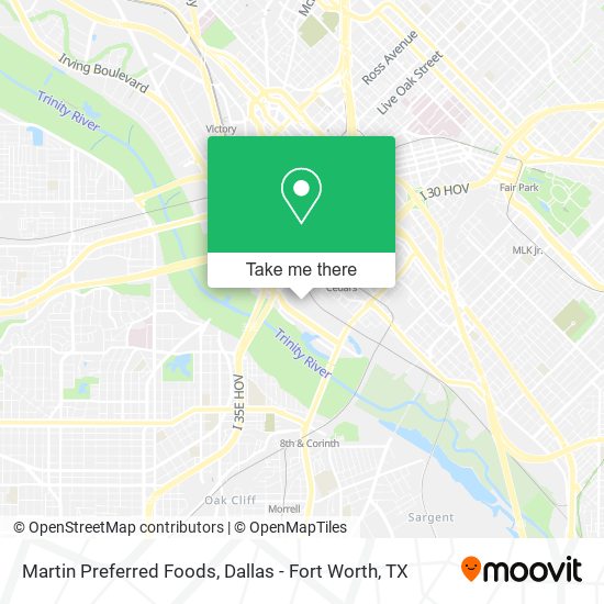 Martin Preferred Foods map