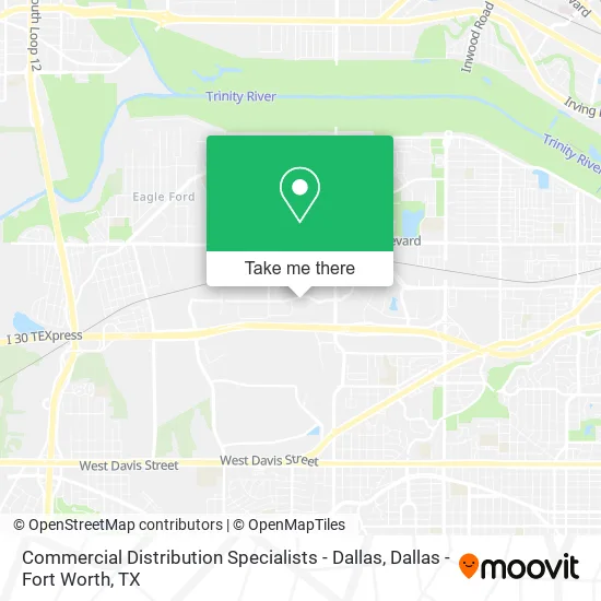 Commercial Distribution Specialists - Dallas map