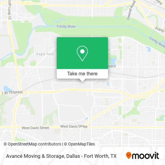 Avancé Moving & Storage map